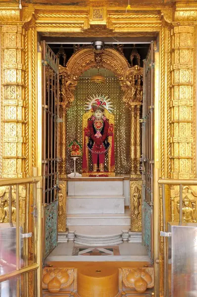 stock image Swami Narayan Deity Swami Narayan Temple Kalupur Ahmedabad Gujarat India Asia 