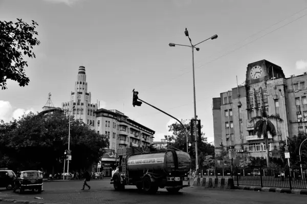 stock image Eros Cinema Art Deco Building, Industrial Assurance Building, Churchgate, Bombay, Mumbai, Maharashtra, India, Asia