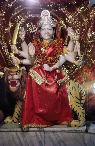 Stock image Lord durga statue in lucknow at allahabad India Asia 