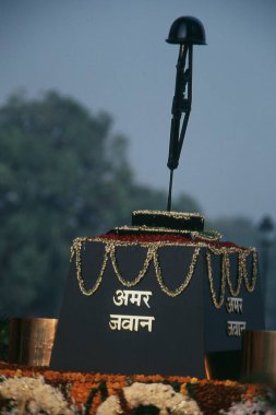 Amar Jawan Jyoti at India Gate, New Delhi, India, Asia clipart