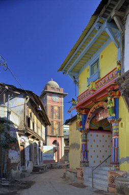 Krishna tapınağı, mehsana, gujarat, Hindistan, Asya