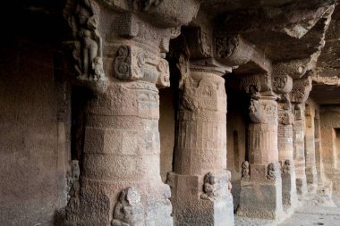 Ellora mağaraları, aurangabad, maharashtra, Hindistan, Asya