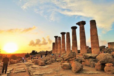 Juno Tapınağı, Tapınaklar Vadisi, Agrigento, Sicilya, İtalya, Avrupa