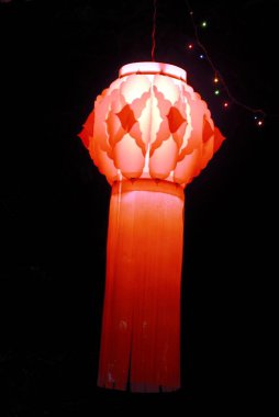 An illuminated lantern, Akashkandil for Diwali festival, Deepavali at Harihareshwar, District Raigad, Maharashtra, India  clipart