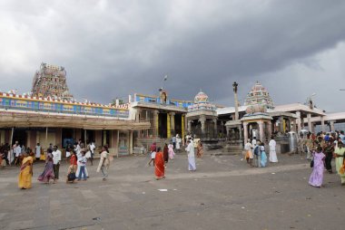 Tepedeki Dhandayuthapani Swami Tapınağı, Palani, Tamil Nadu, Hindistan 