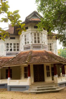 Yüz yıllık Suriye Hristiyan evi Cherai, Kerala, Hindistan 'da.