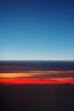 beautiful sky at sunset, nature