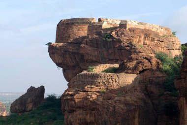 14. yüzyıl kuzey kalesi, Badami, Karnataka, Hindistan..