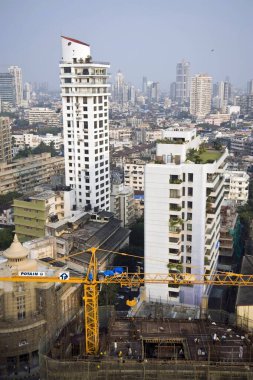 Mumbai maharashtra Hindistan 'daki bina yeniden inşa ediliyor.