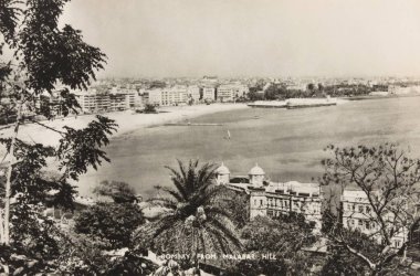 Malabar hill, Old Bombay Mumbai, Maharashtra, India  clipart