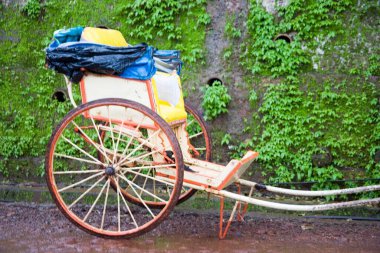 Rickshaw Taşımacılık, Matheran, Maharashtra, Hindistan 