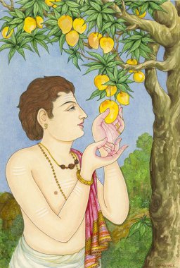 Sanatçı Manivelu, Hindu inancı, Hinduizm, Hinduizm, sanat, himalaya akademi sanatı, mango ağacı, meyve, olgun, doğa