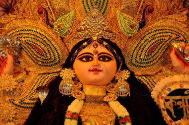 Tanrıça Kali Festivali, Kolkata, Batı Bengal, Hindistan, Asya