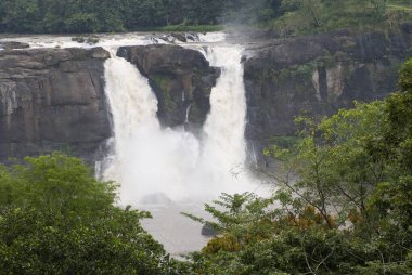 Chalakkudy yakınlarındaki üçüncü şelale; Kerala; Hindistan