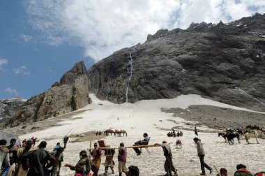 Pilgrim, amarnath yatra, jammu Kashmir, Hindistan, Asya  