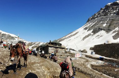 Pilgrim, amarnath yatra, jammu Kashmir, Hindistan, Asya 