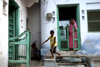 Köy evi, Dilwara, Rajasthan, Hindistan 