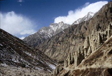 Manzara, Gomukh, Uttranchal, Hindistan 