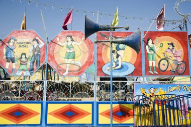 Circus posteri, push kar mela, Rajasthan, Hindistan, Asya