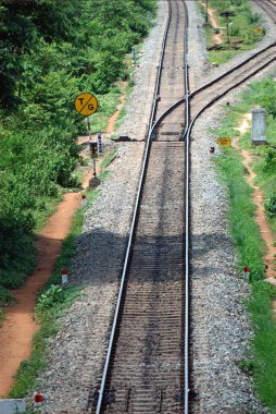 Konkan railroad; Ponda; Goa; India clipart