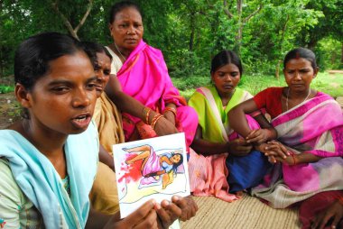 Childbirth education, Chakradharpur, Jharkhand, India    clipart