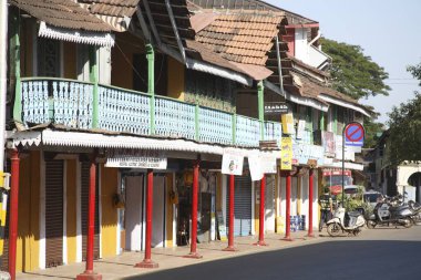 Balkon, Panji, Goa ve Hindistan 'da eski evler. 