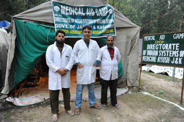Medical aid camp, Srinagar, jammu Kashmir, india, asia  clipart