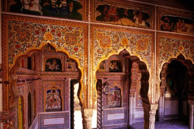 Shekhavati Resim, Fatehpur, Rajasthan, Hindistan
