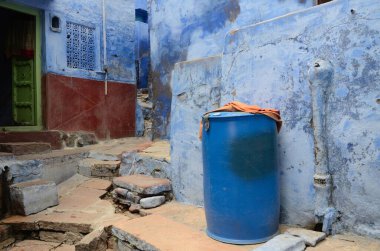 Dar şeritte plastik davul, jodhpur, rajasthan, Hindistan, Asya