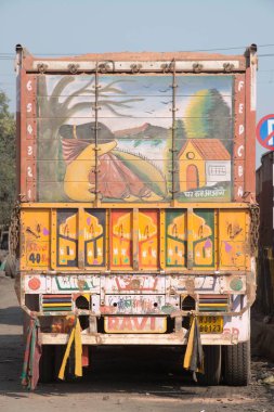 Kamyonda resim Agra Uttar Pradesh Hindistan Asya 