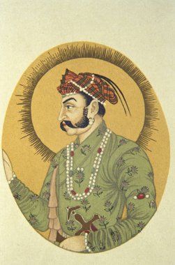 Babür İmparatoru Jahangir 'in portresi, Hindistan 