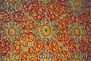 Sachkhand Sahib Gurudwara, Nanded, Maharashtra, Hindistan 'da altın renginde boyama