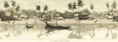 Hooghly Nehri kıyıları, Kalküta Kolkata, Batı Bengal, Hindistan 