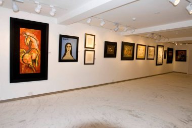 Vikram Sethis sanat galerisi kala ghoda, Bombay Mumbai, Maharashtra, Hindistan 