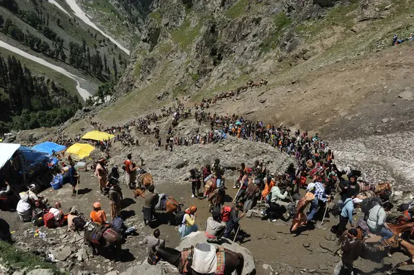 Pilgrim, amarnath yatra, jammu Kashmir, Hindistan, Asya