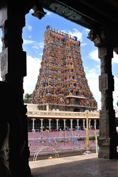 stock image Meenakshi sundareswarar or meenakshi amman temple, Madurai, Tamil Nadu, India 