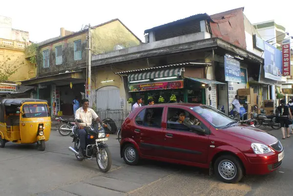 stock image City scene, Pondicherry Union Territory, India 