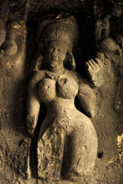 Aurangabad Maharashtra Hindistan 'daki Budist Mağaraları  