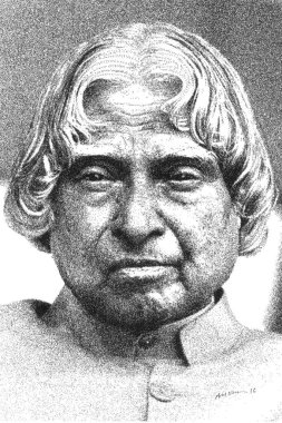 Dr avul pakir jainulabdeen abdul kalam, çizim, Hindistan, Asya