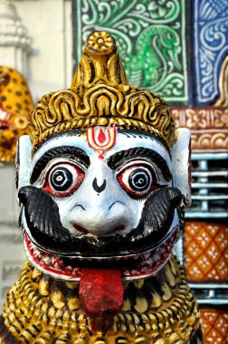 Lord Jaganath tapınağındaki heykel, Puri, Orissa, Hindistan  