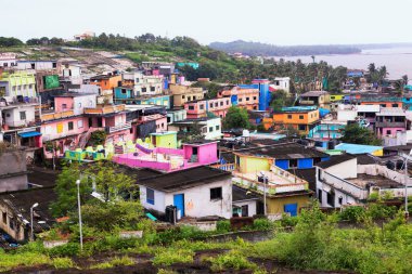 Köy evleri, Uttan, Bhayandar, Thane, Maharashtra, Hindistan, Asya