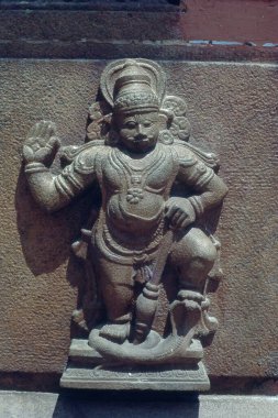 Stone sculpture in Napier Museum, Trivandrum, Kerala, India, Asia clipart