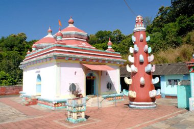 Hedvis dasbhuja Ganesh Tapınağı; Taluka Guhagar; Ratnagiri Bölgesi; Maharashtra; Hindistan