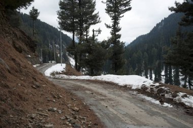 Ghat Yolu, Aru Vadisi, pahalgam, kaşmir, Hindistan, Asya