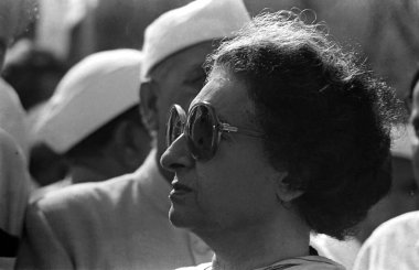 Former Prime Minister of India, Indira Gandhi, India, Asia,   clipart