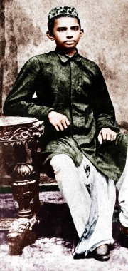 Mahatma Gandhi Rajkot, Gujarat, Hindistan, Asya, 1883