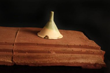 Efsanevi ressam Himmat Shah 'ın Terracotta heykeli, Hint Sanatı, Usta eseri, Clay, sadece yazı işleri için, Jaipur, Rajasthan, Hindistan