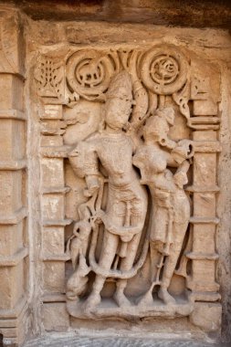 Rani ki vav, patan, gujarat, Hindistan, Asya 'daki heykeller