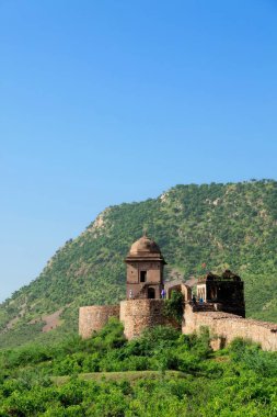 Harabe tapınağı, Bhangarh, Rajasthan, Hindistan 