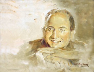 Prithvi soni 'nin Muhammed Rafi tablosu, Hindistan, Asya,   